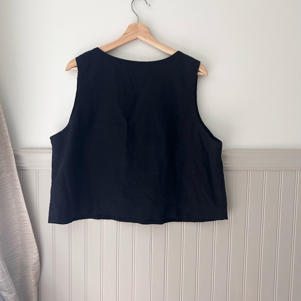 🖤 Abercrombie & Fitch Linen-Blend Crop Top – Size XL - Picture 5 of 5
